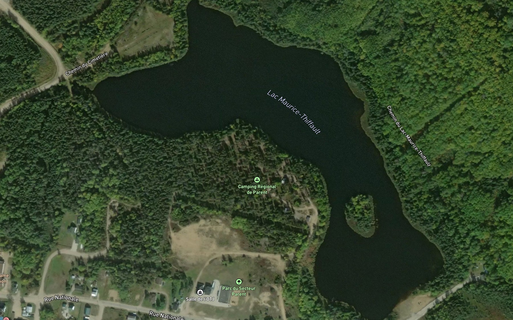 Satellite map of the Lac Maurice-Thiffault