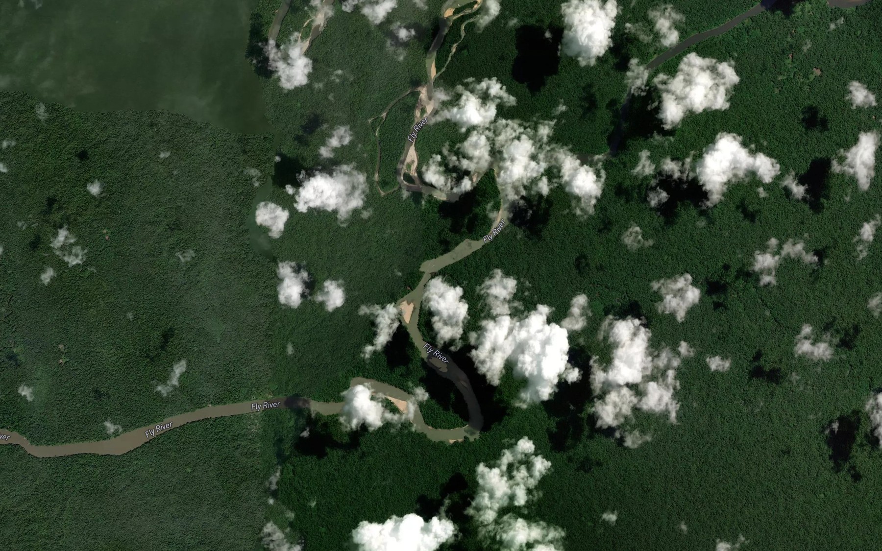 Satellite map of the Gosur River