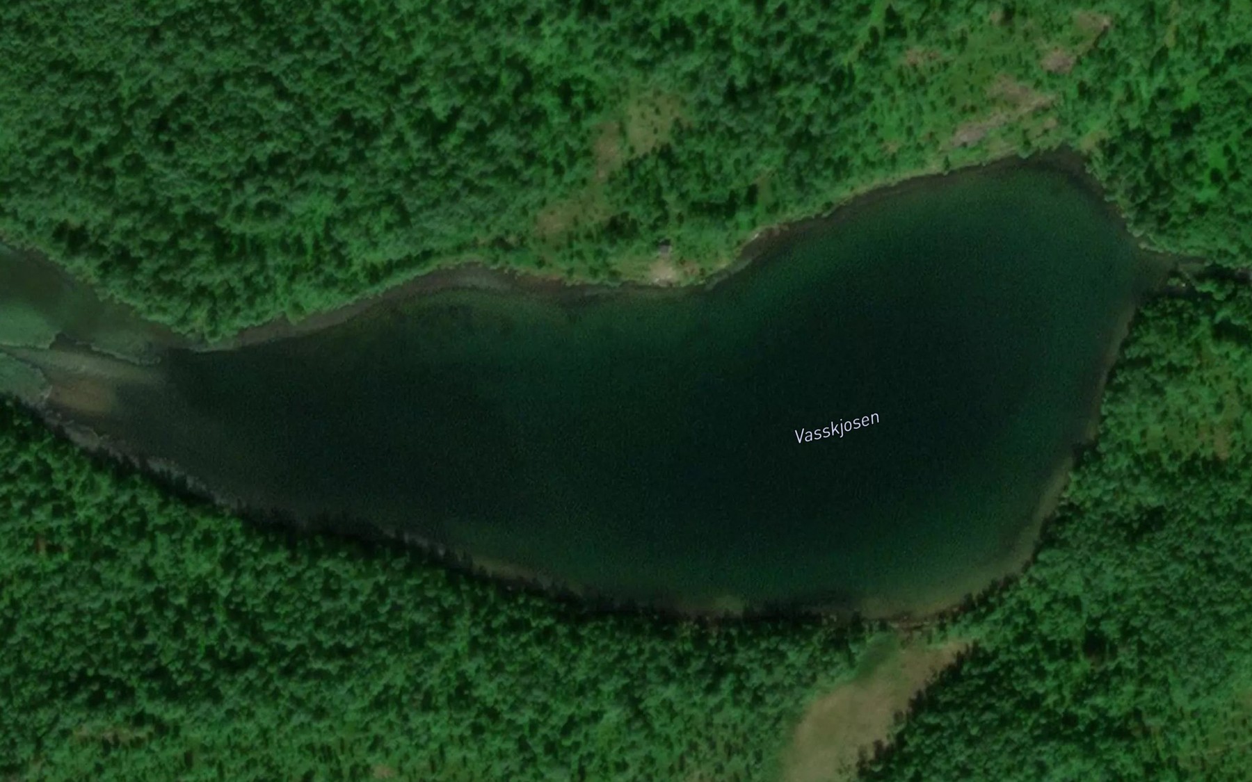 Satellite map of the Vasskjosen