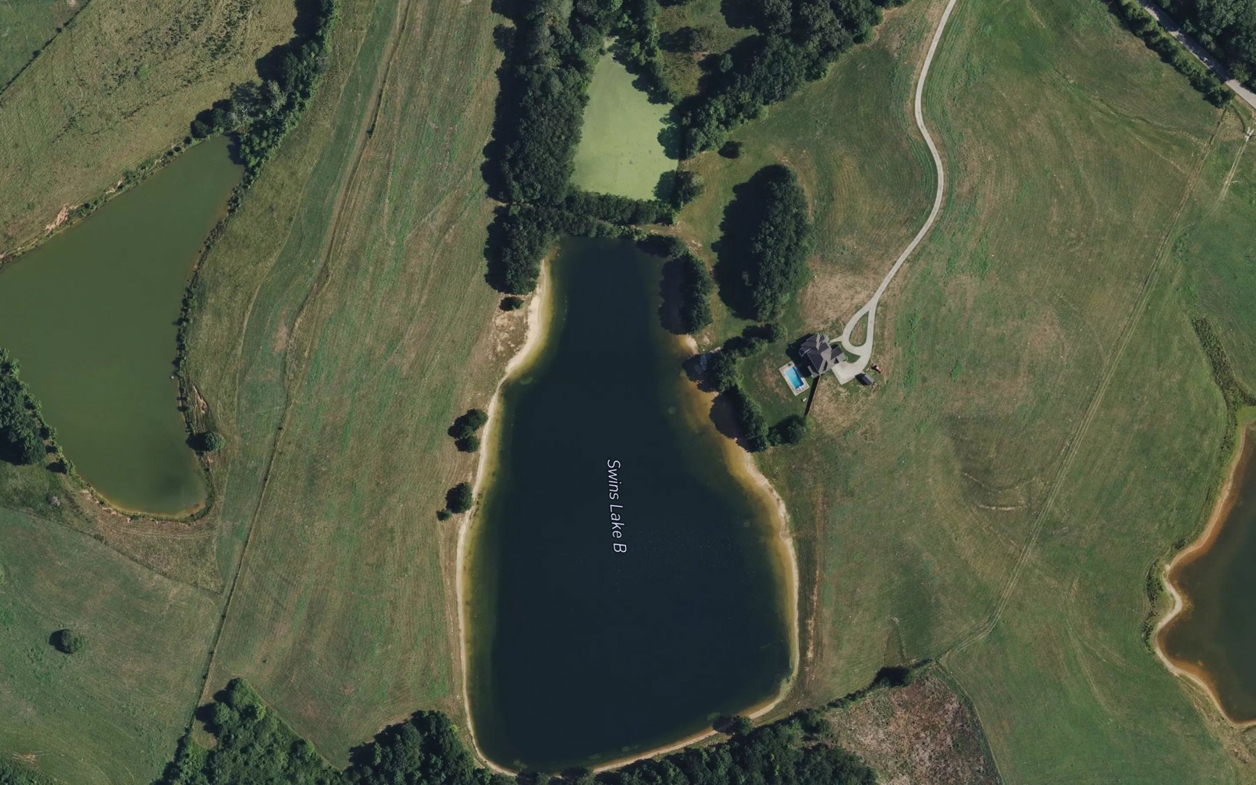 Satellite map of the Swins Lake B