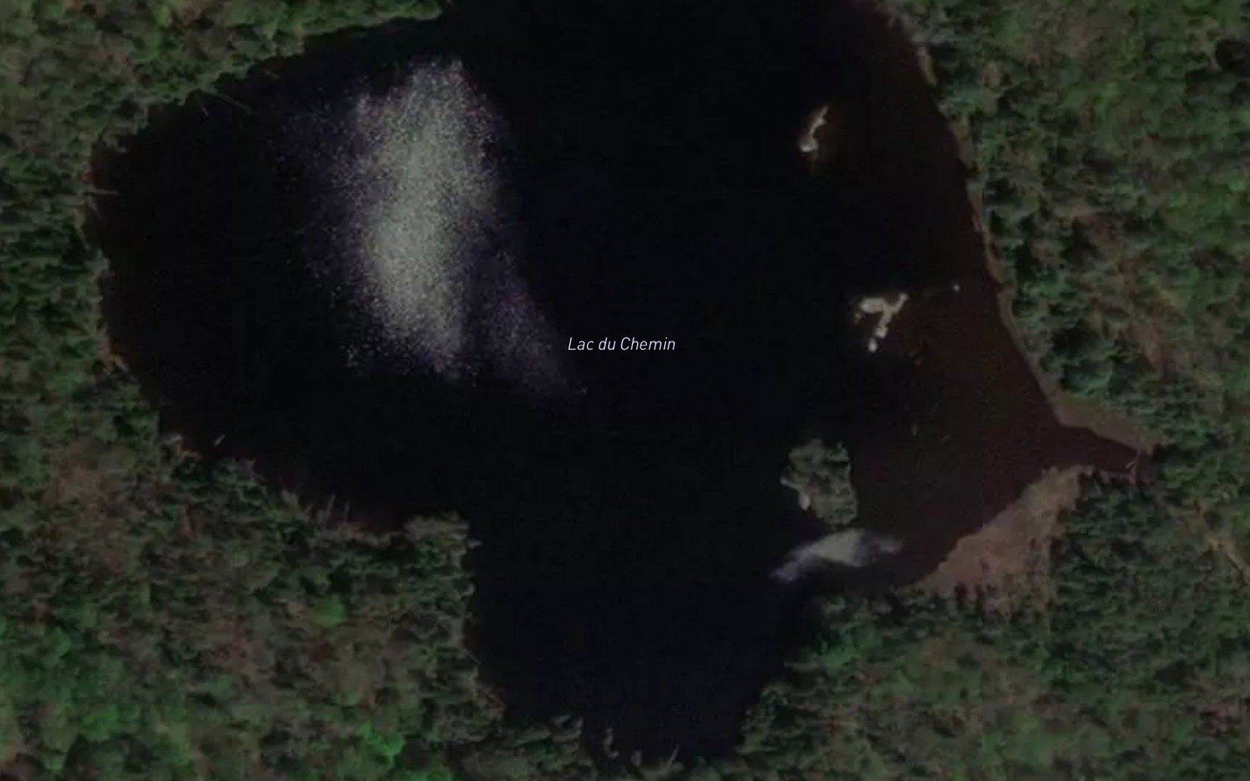 Satellite map of the Lac du Chemin