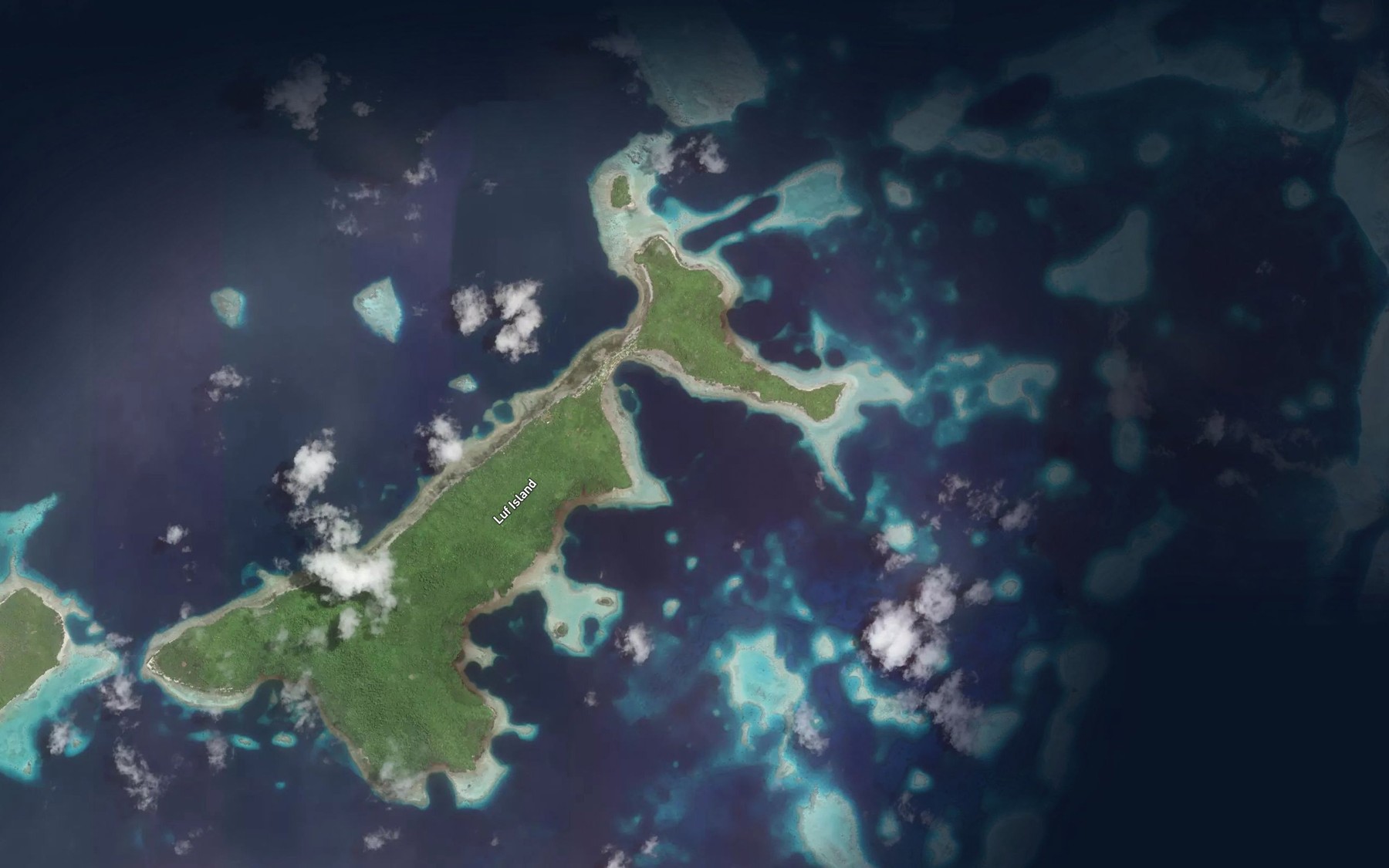Satellite map of the Carola Bay