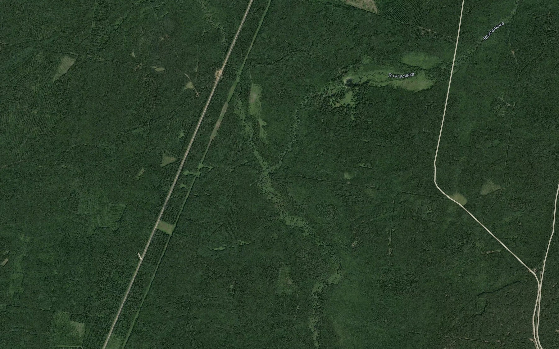 Satellite map of the Vozhgalyanka