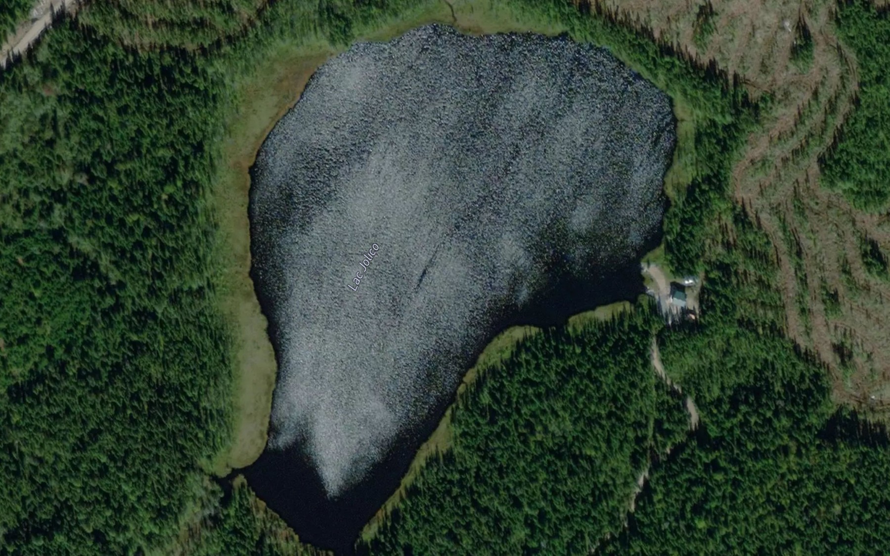 Satellite map of the Lac Jolico