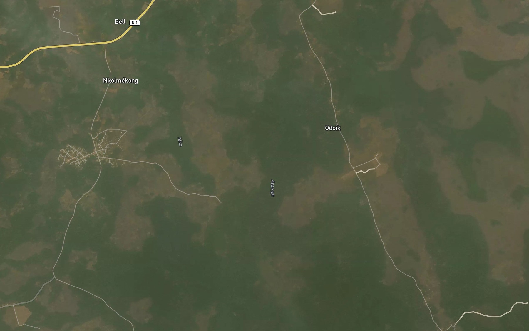 Satellite map of the Abodoge