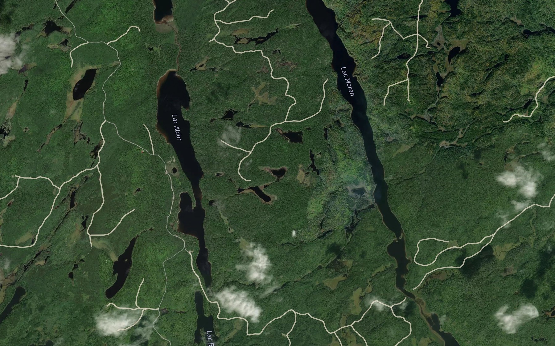 Satellite map of the Lac De Kuyper