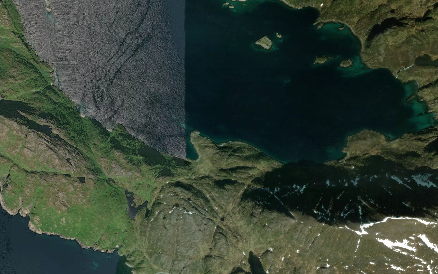 Satellite map of the Skogbukt