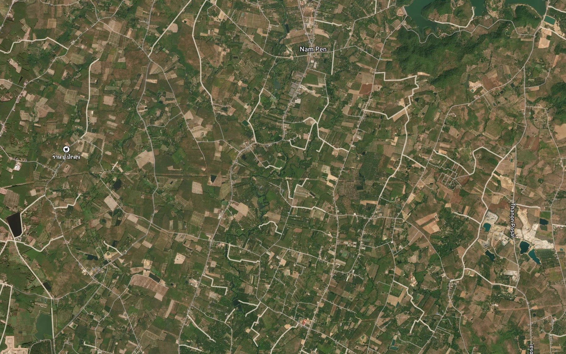 Satellite map of the Khlong Ra-ok