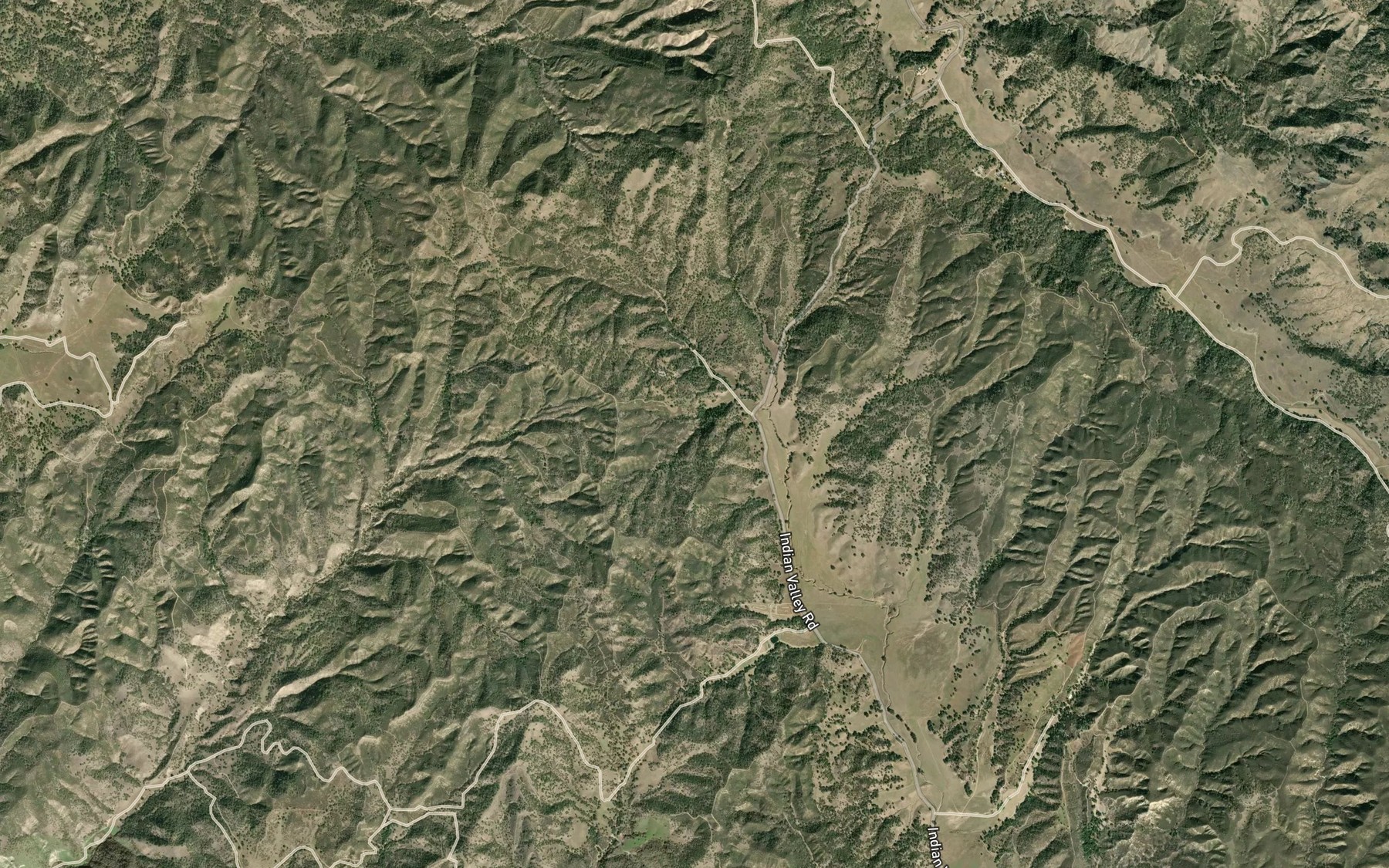 Satellite map of the Brock Springs