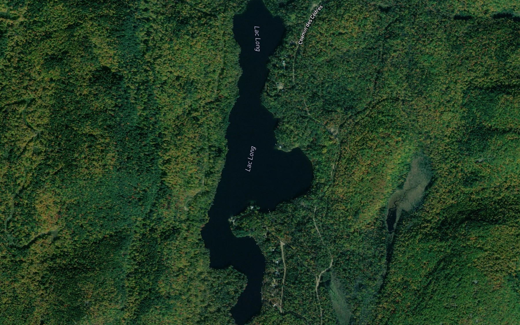 Satellite map of the Lac Long