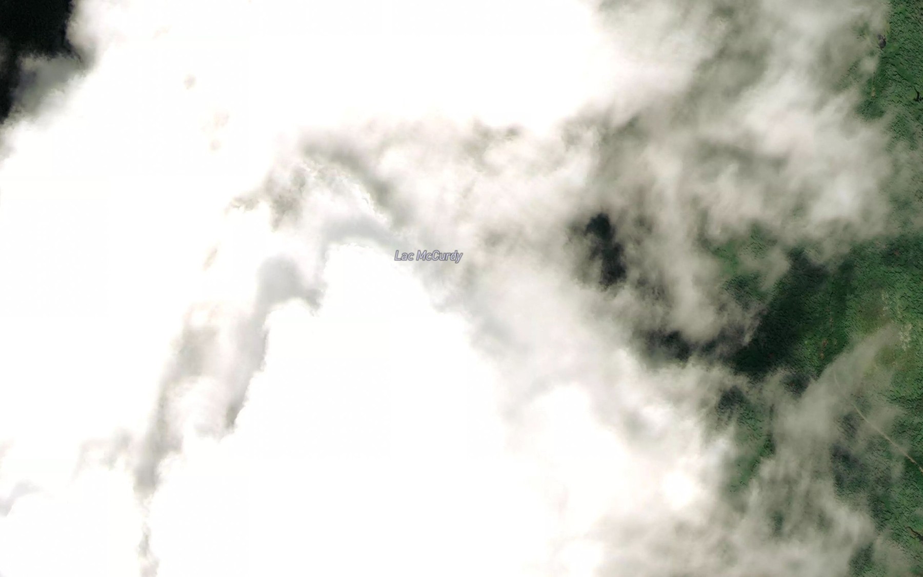 Satellite map of the Lac McCurdy