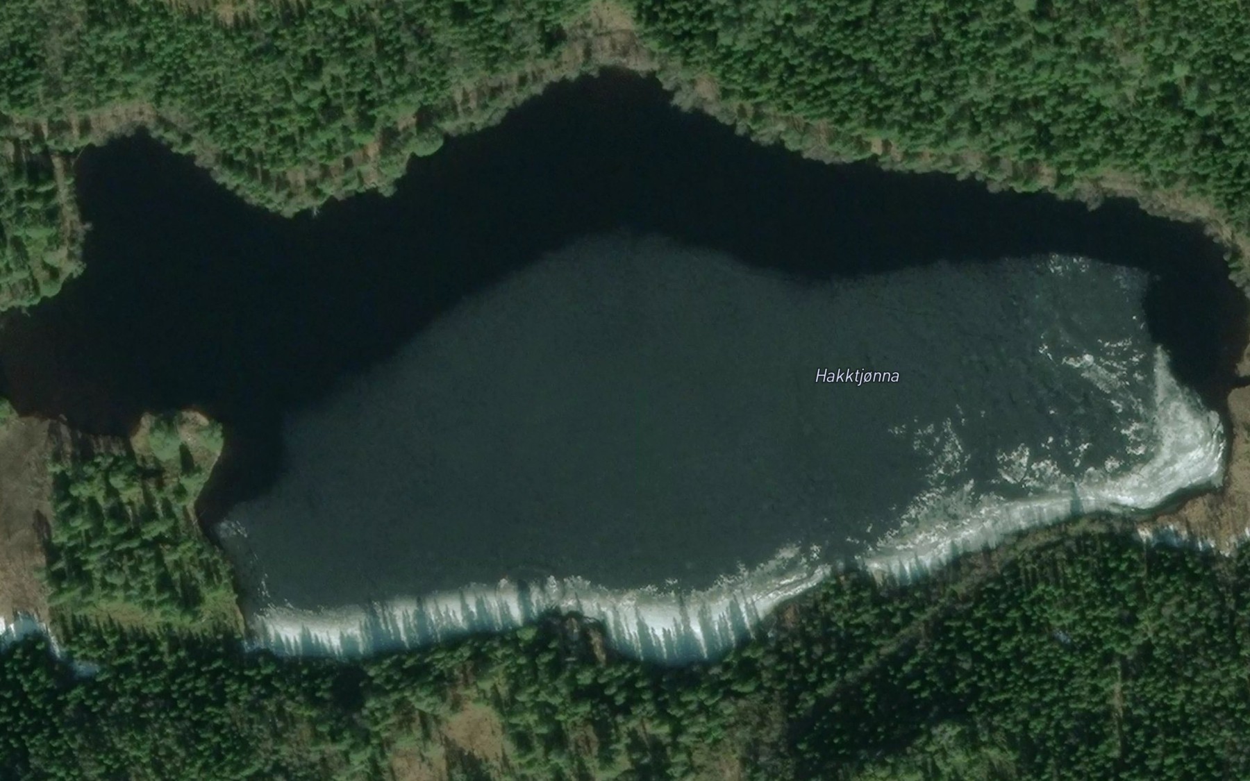 Satellite map of the Storetakktjorna