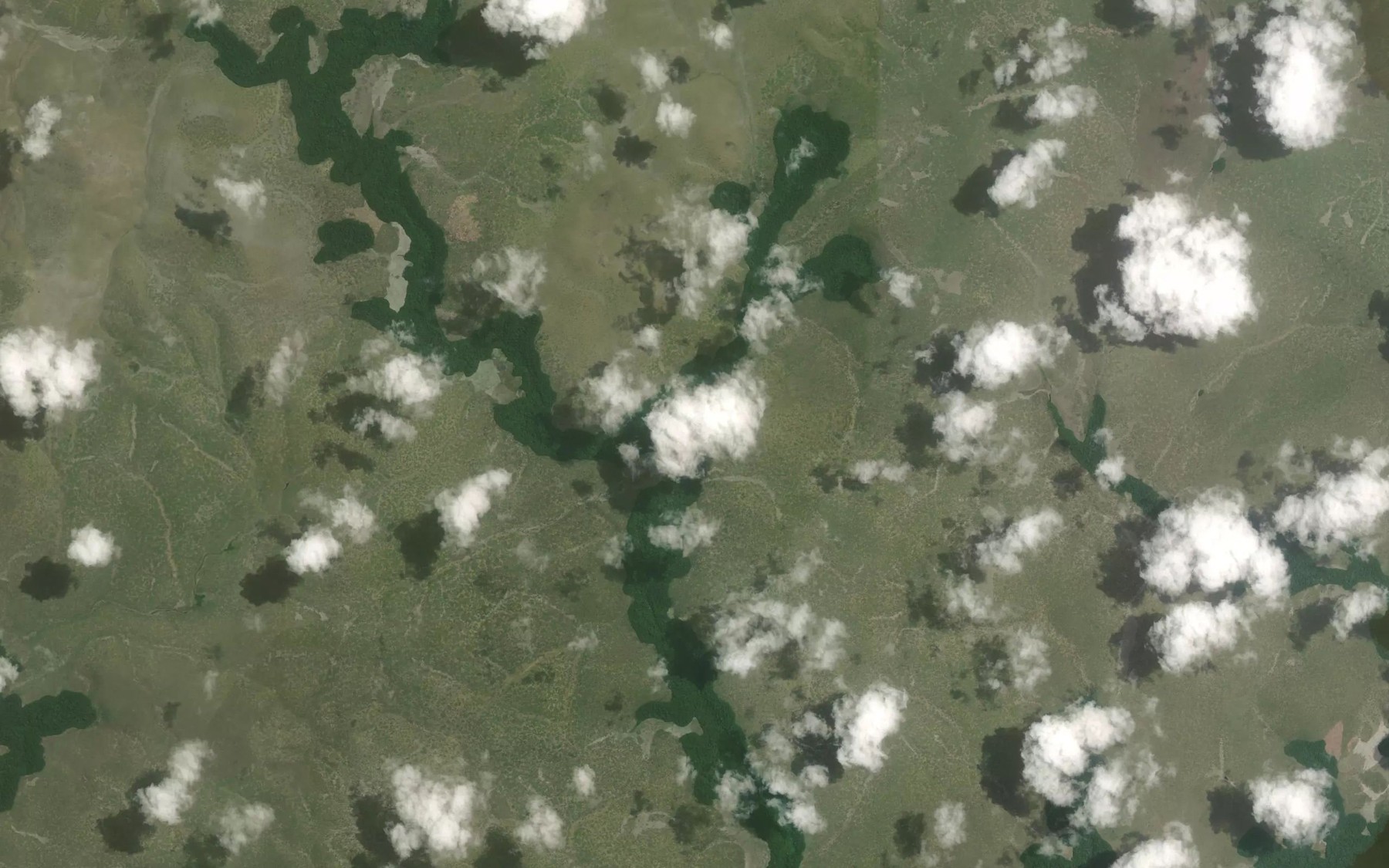Satellite map of the Mayega