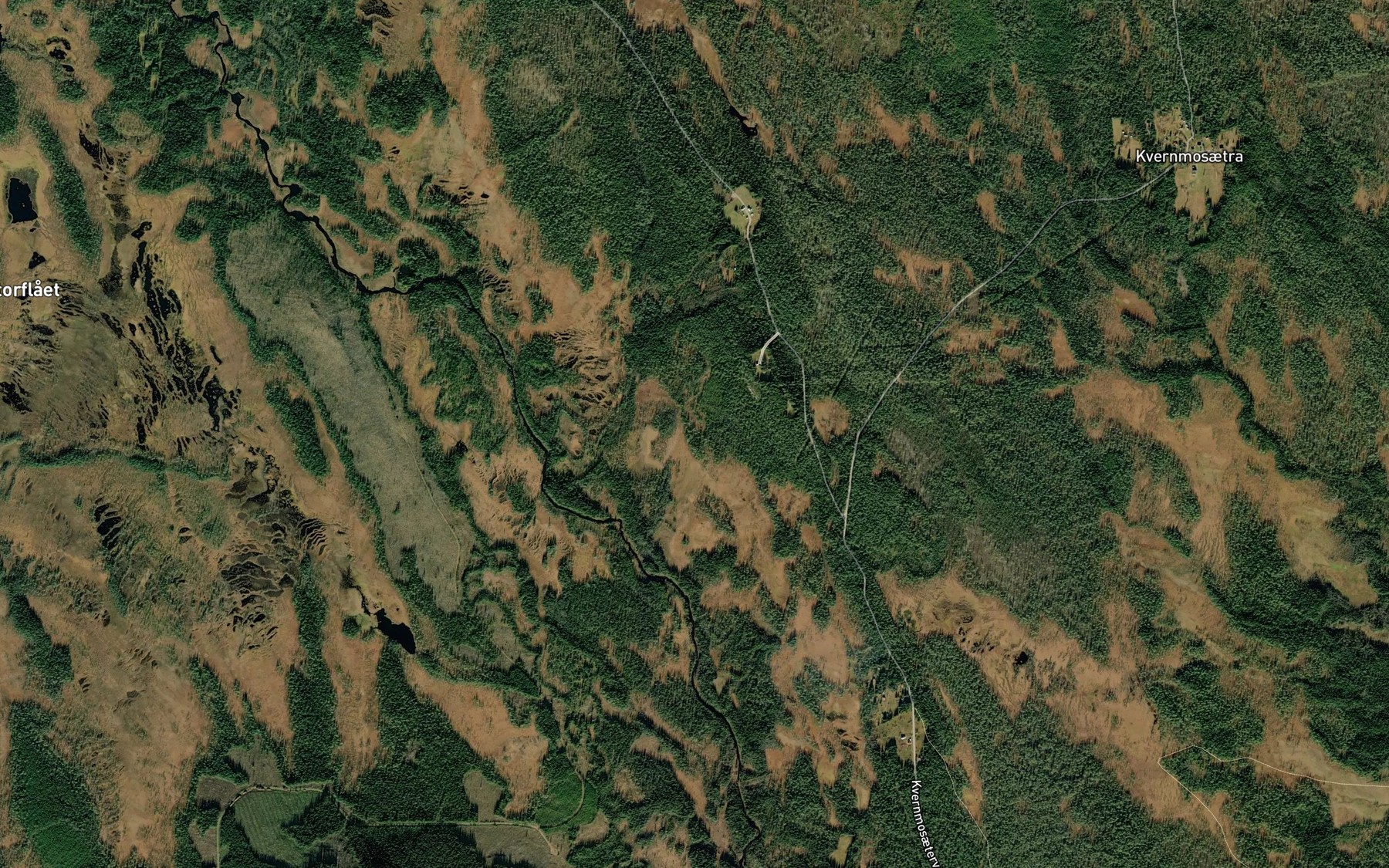 Satellite map of the Elgsmyrbekken