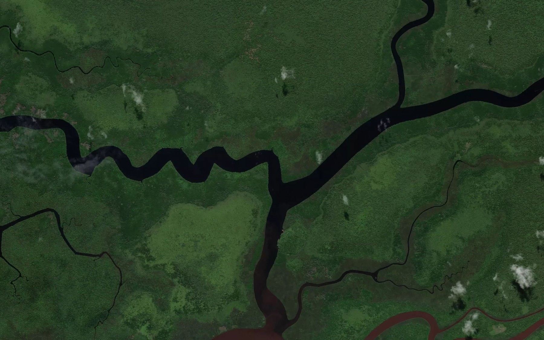 Satellite map of the Sungai Keluwang
