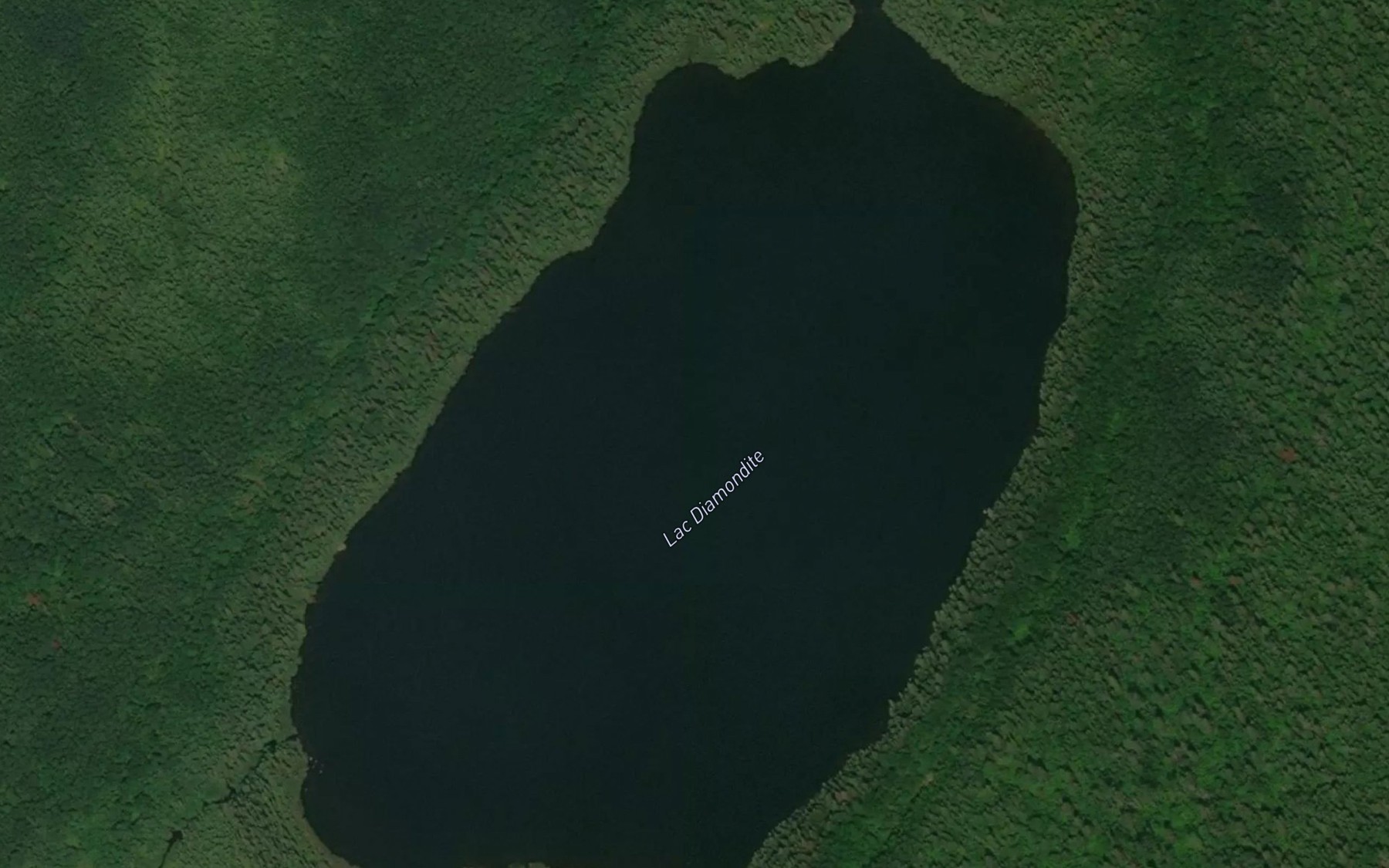 Satellite map of the Lac Diamondite