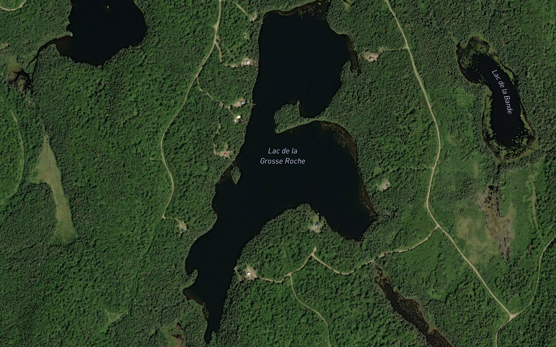 Satellite map of the Lac de la Grosse Roche