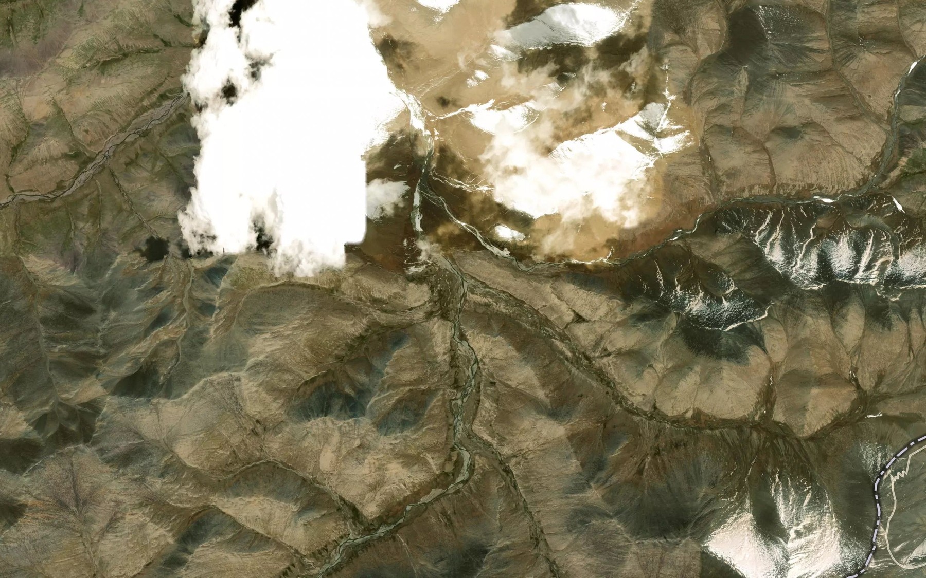 Satellite map of the Tuyukkhodzhent