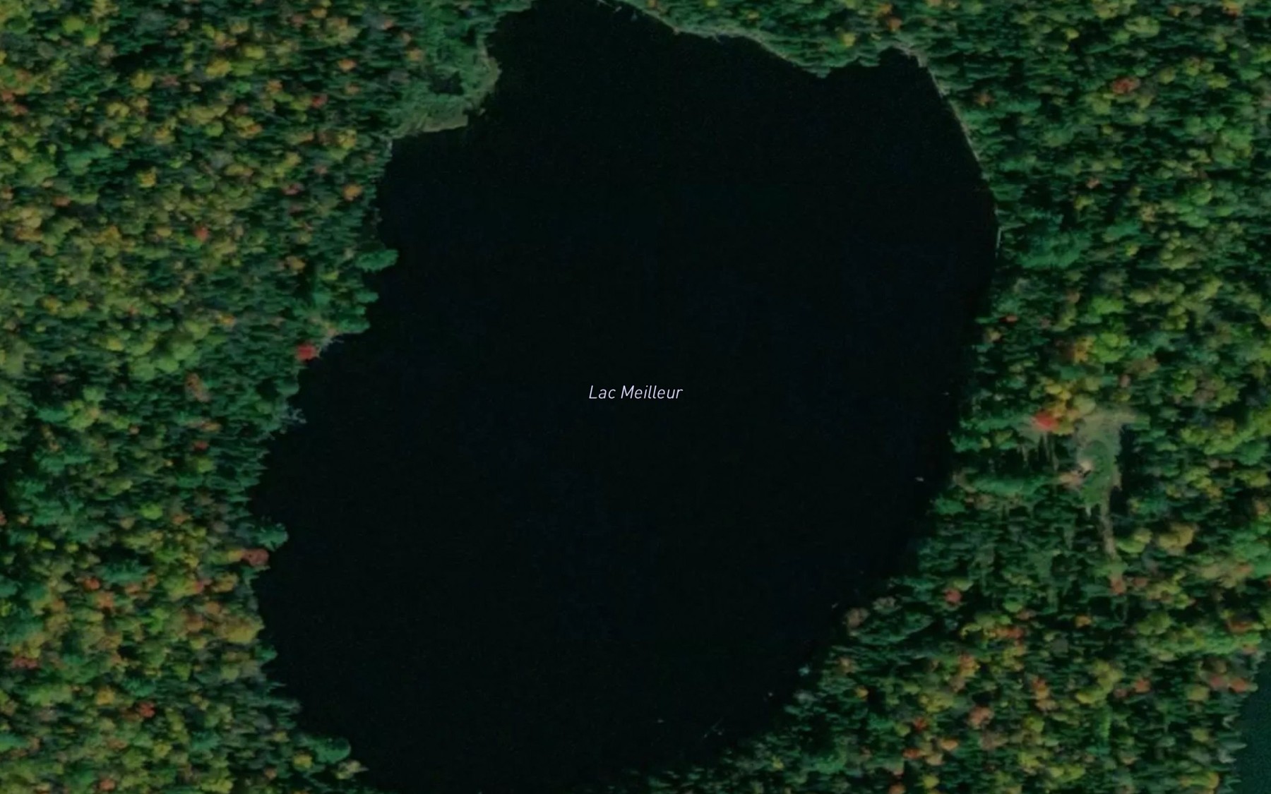 Satellite map of the Lac Meilleur