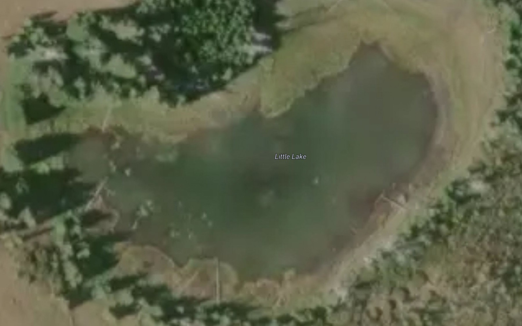 Satellite map of the Little Lake