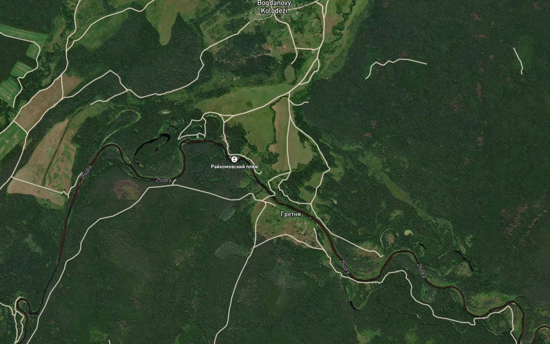 Satellite map of the Medvedka