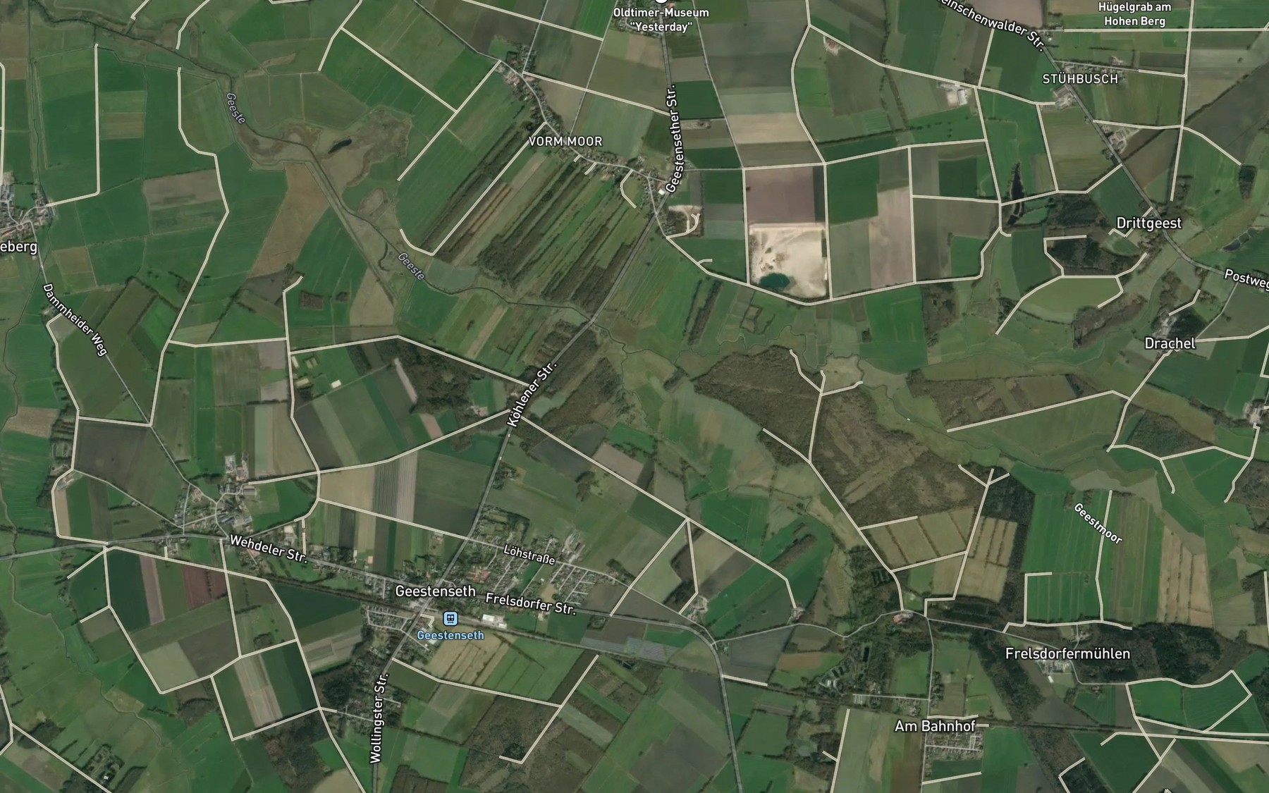 Satellite map of the Muhlenbach