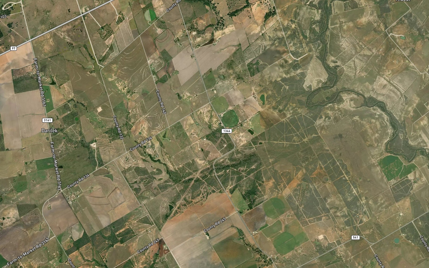 Satellite map of the Seale Ranch Lake