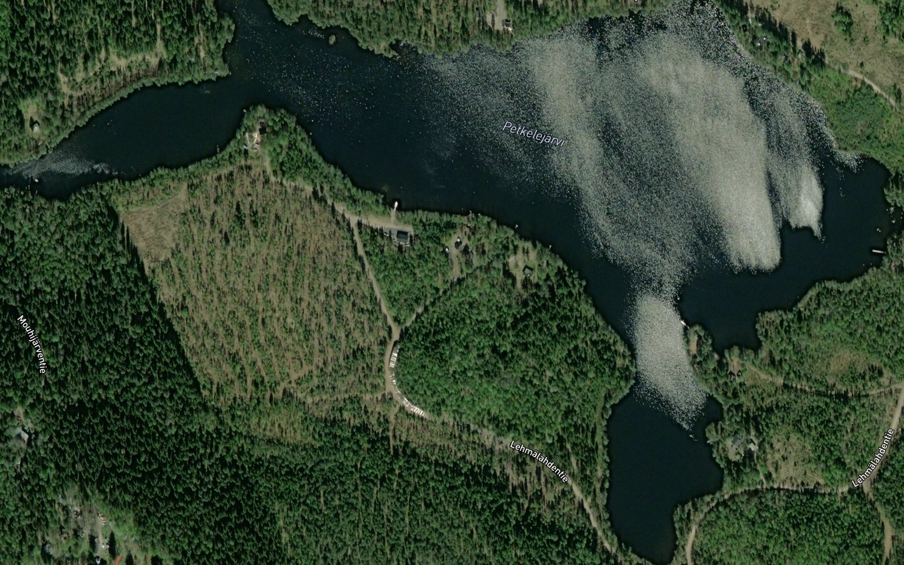 Satellite map of the Petkeljarvi