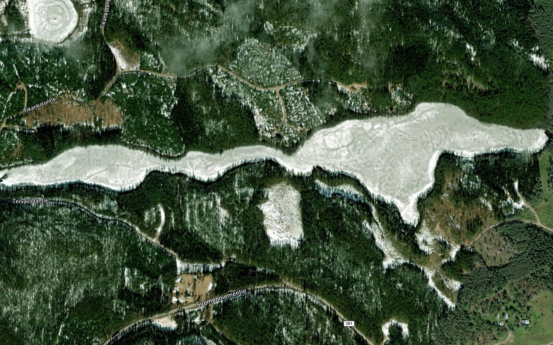 Satellite map of the Alimmainen Vaanjarvi