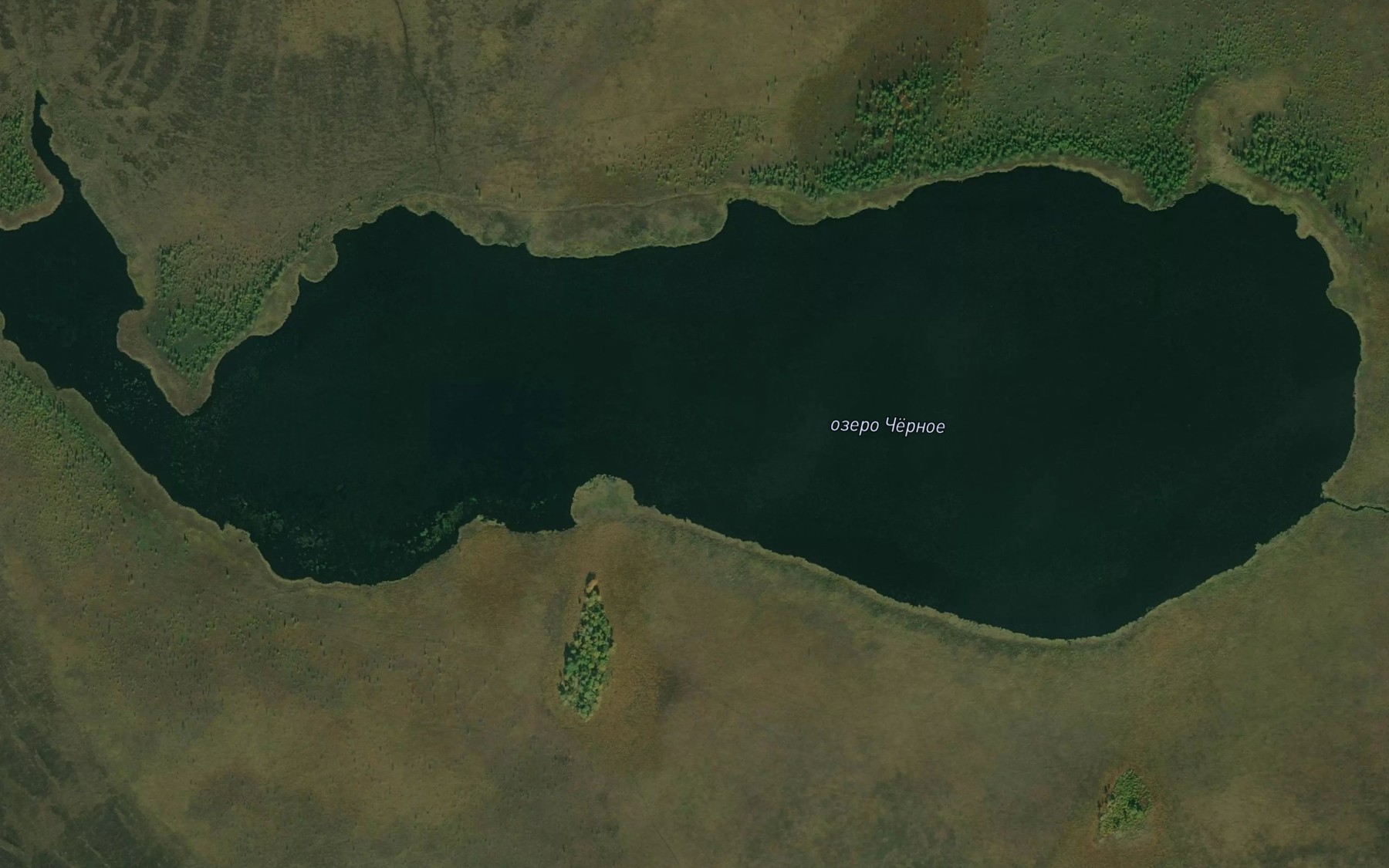 Satellite map of the Ozero Chernoye