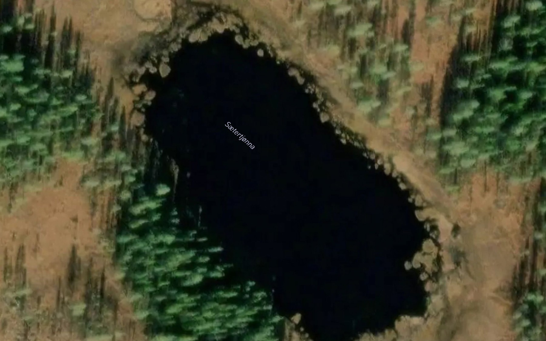 Satellite map of the Saetertjernet