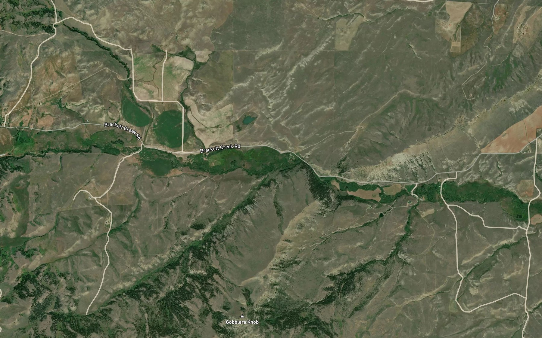 Satellite map of the Sheep Creek