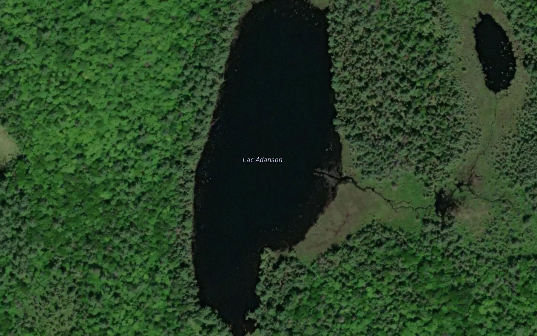 Satellite map of the Lac Adanson
