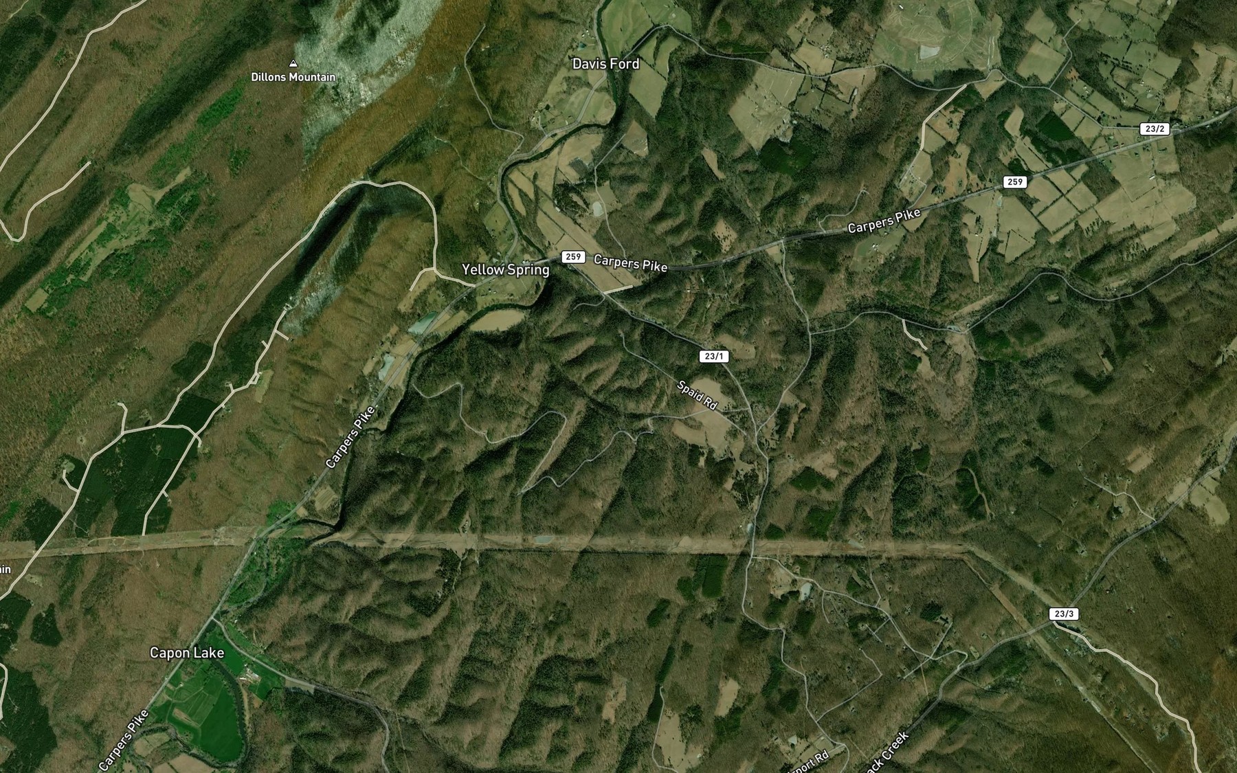 Satellite map of the Cold Spring