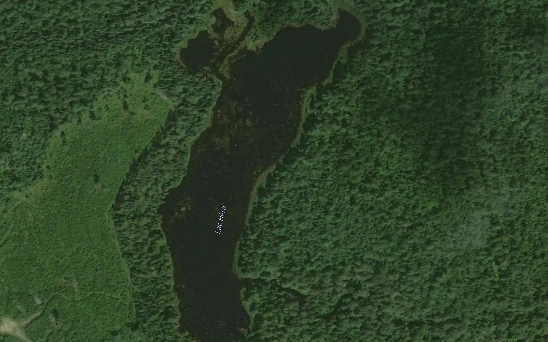Satellite map of the Lac Here