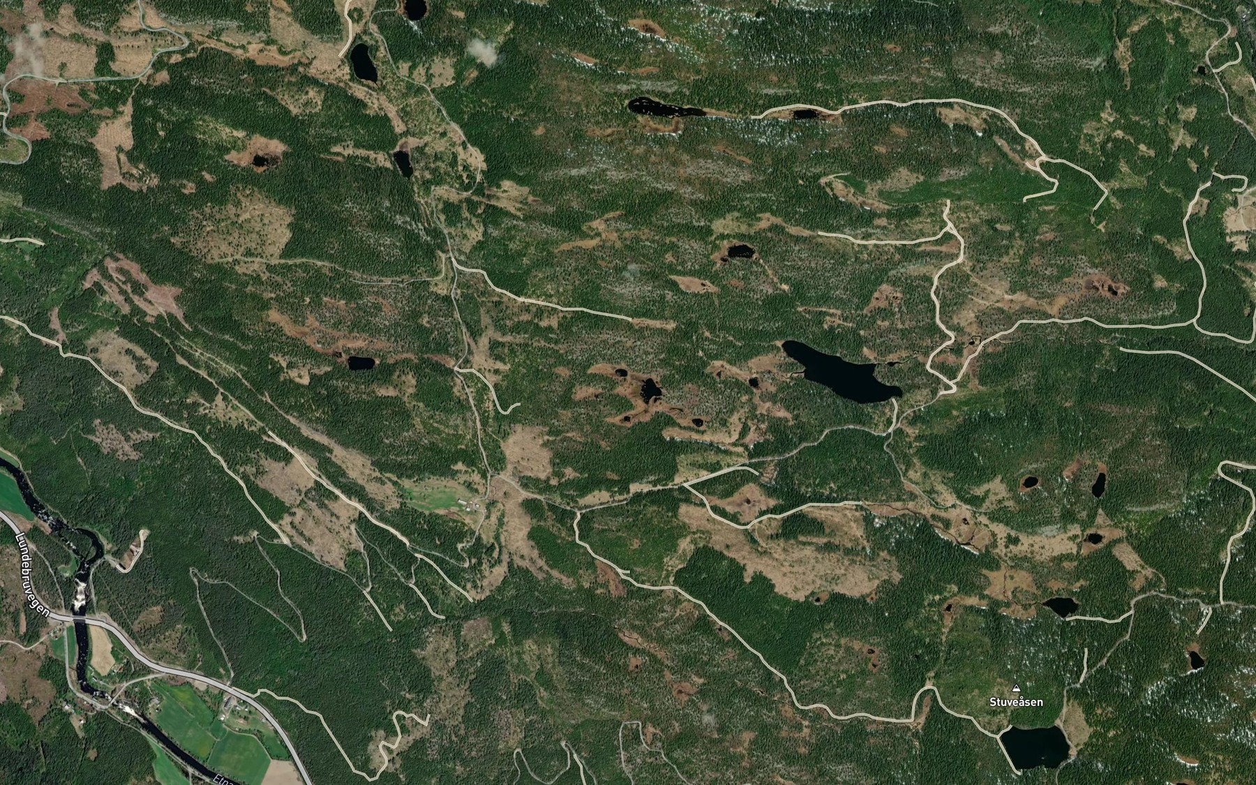 Satellite map of the Trevassputtatn