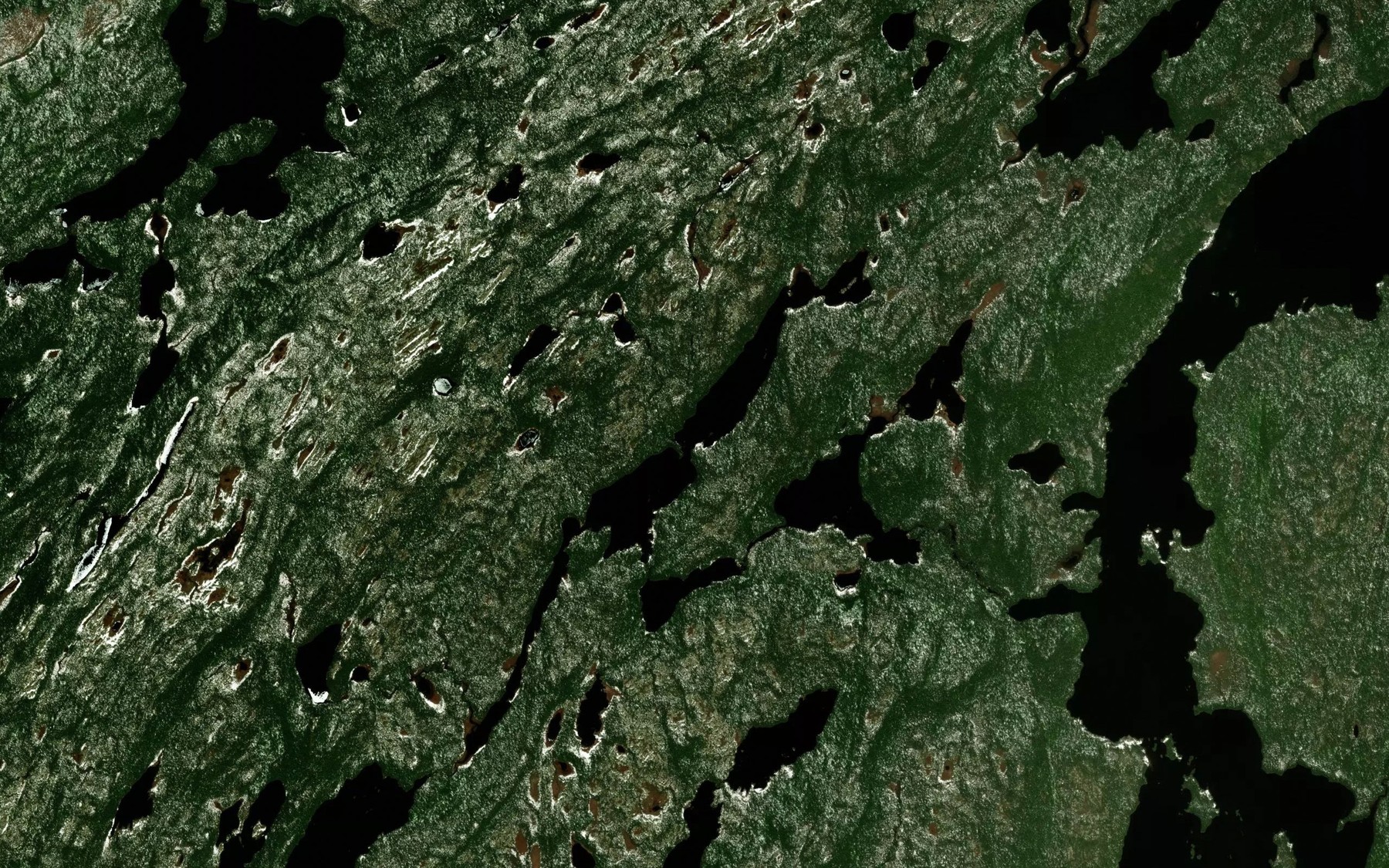 Satellite map of the Lac du Caribou