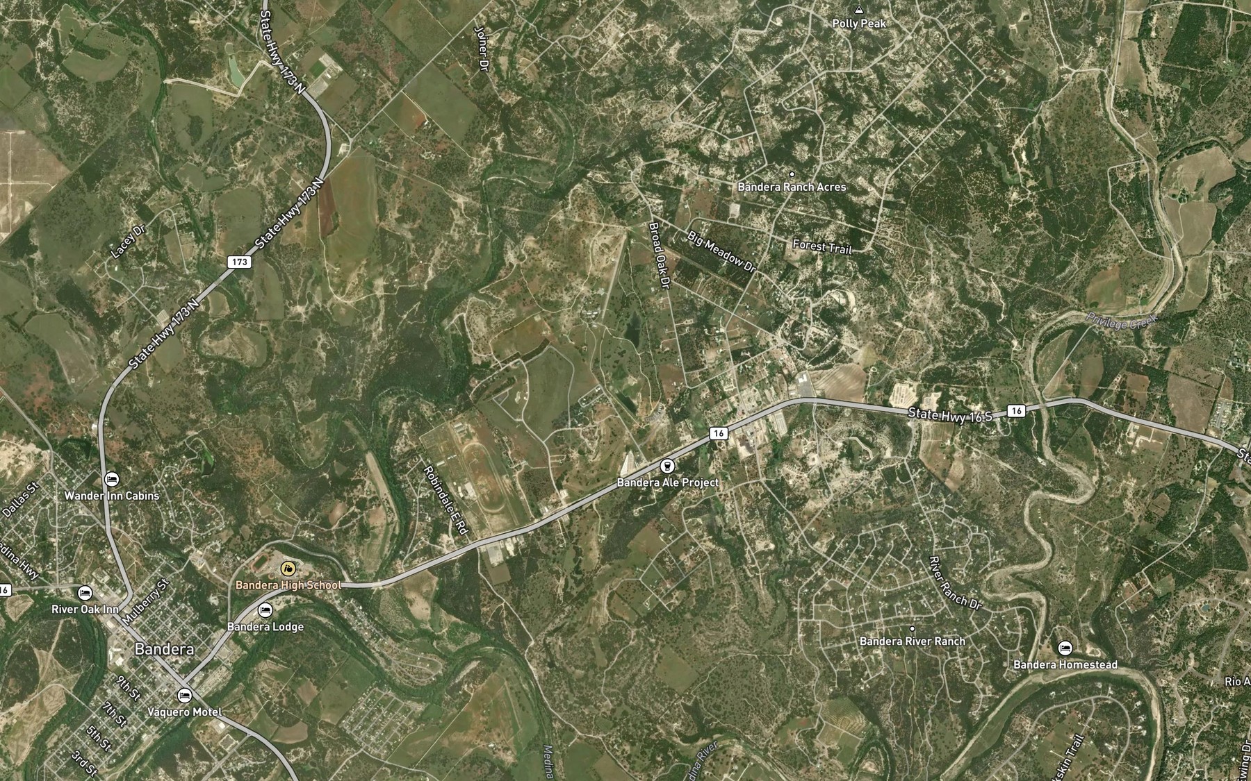 Satellite map of the Conoco Lake Number 1