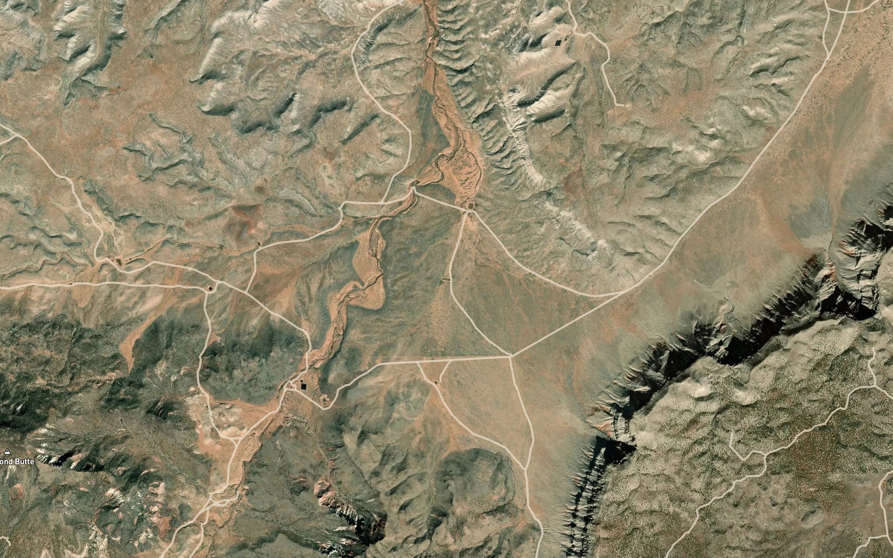 Satellite map of the McCullan Reservoir