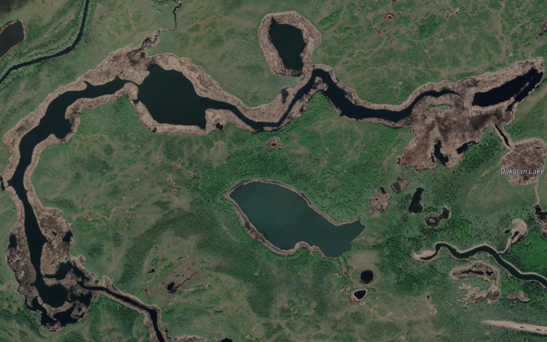 Satellite map of the Datkokan Lake