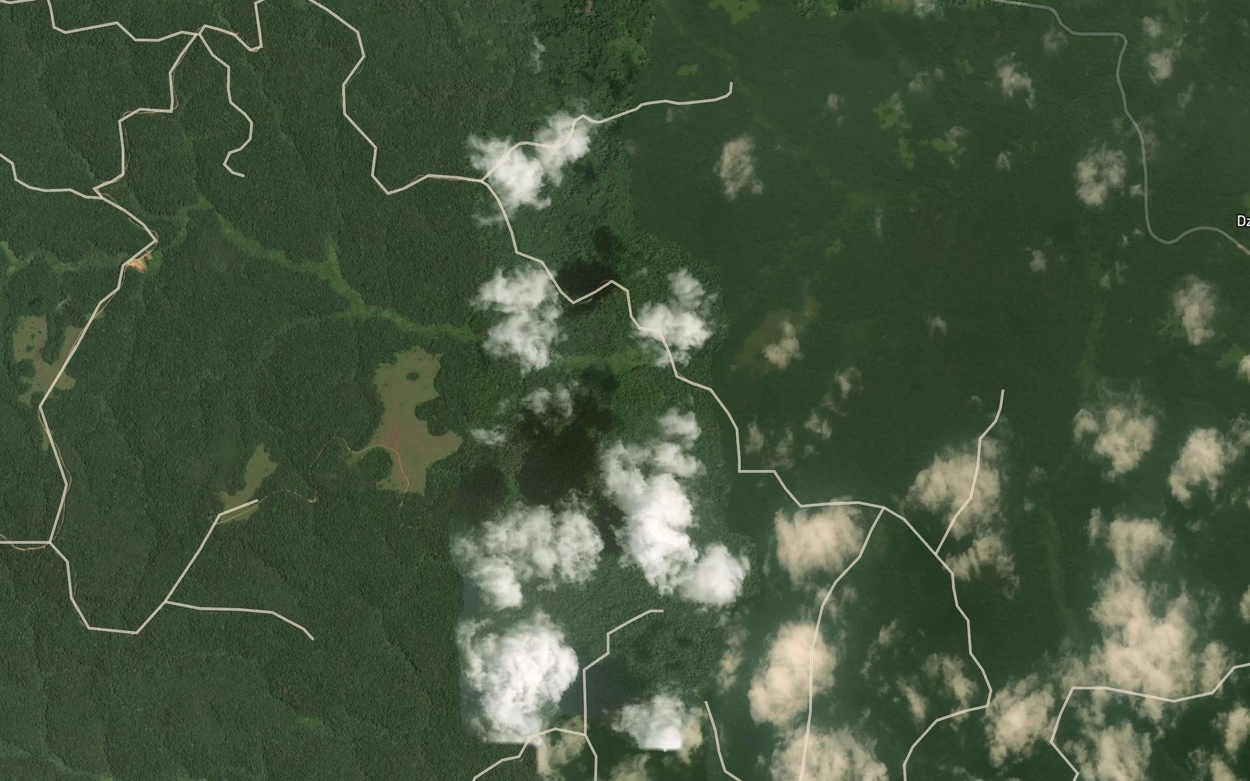 Satellite map of the Lesoumi