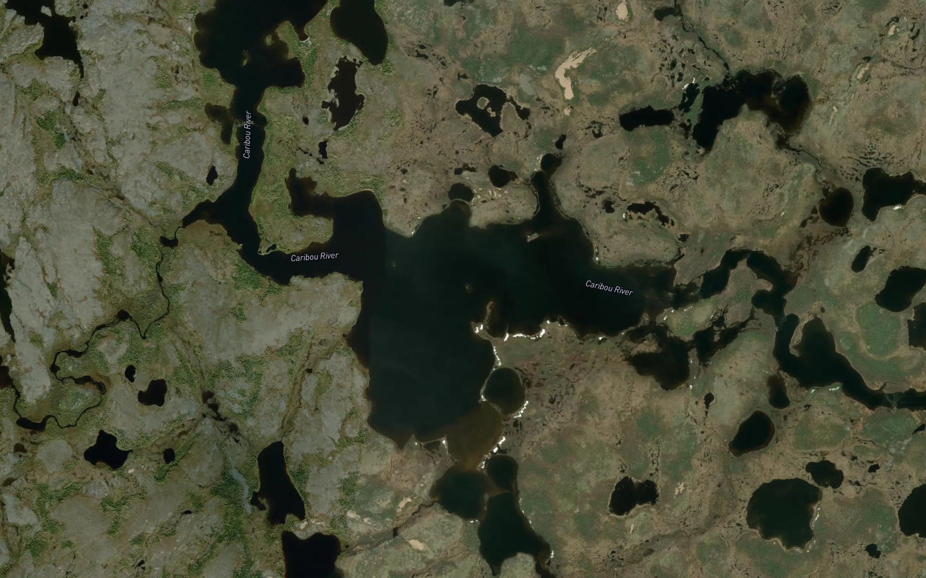 Satellite map of the Baroni Lake