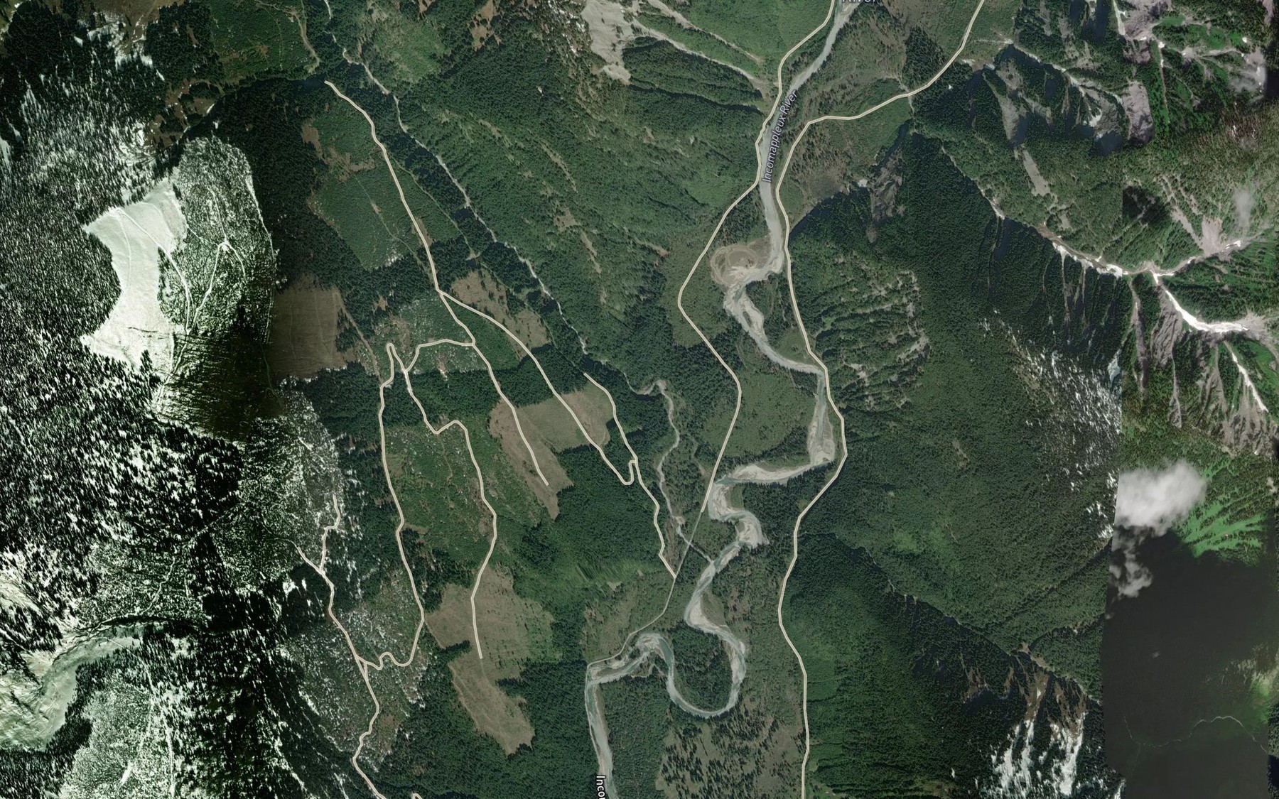 Satellite map of the Lexington Creek