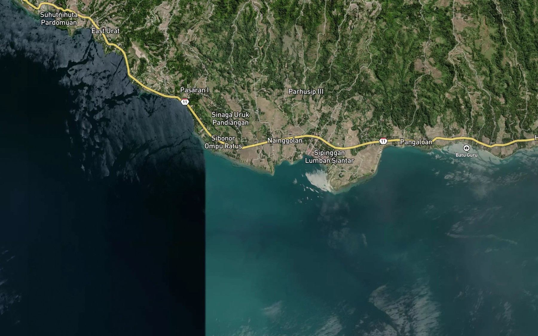 Satellite map of the Binanga Siliuk