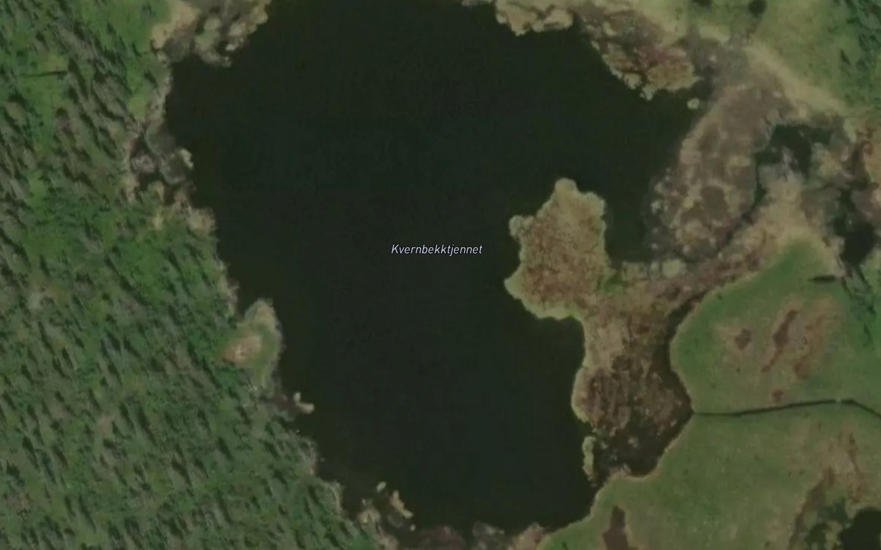 Satellite map of the Kvernbekktjernet