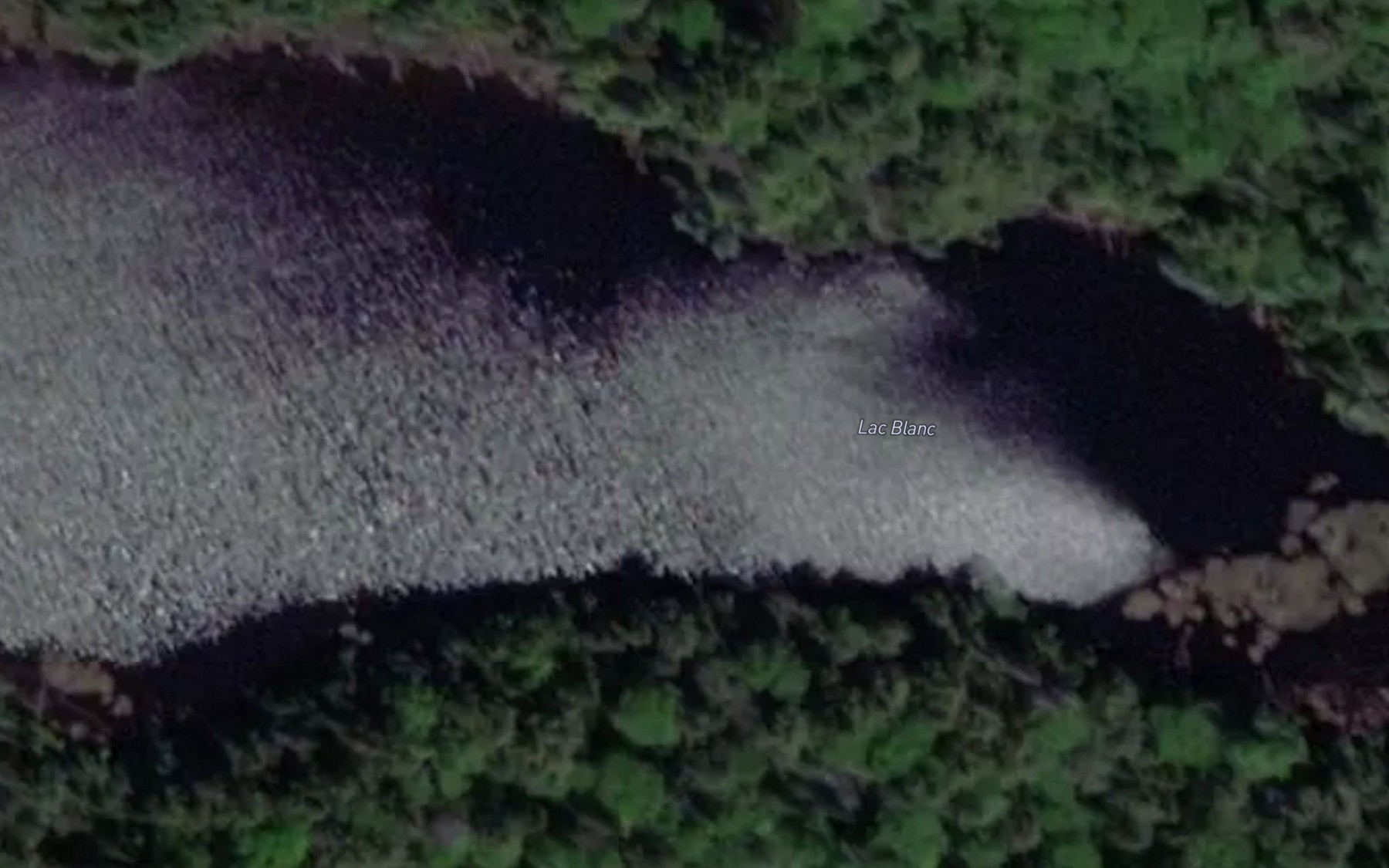 Satellite map of the Lac Blanc