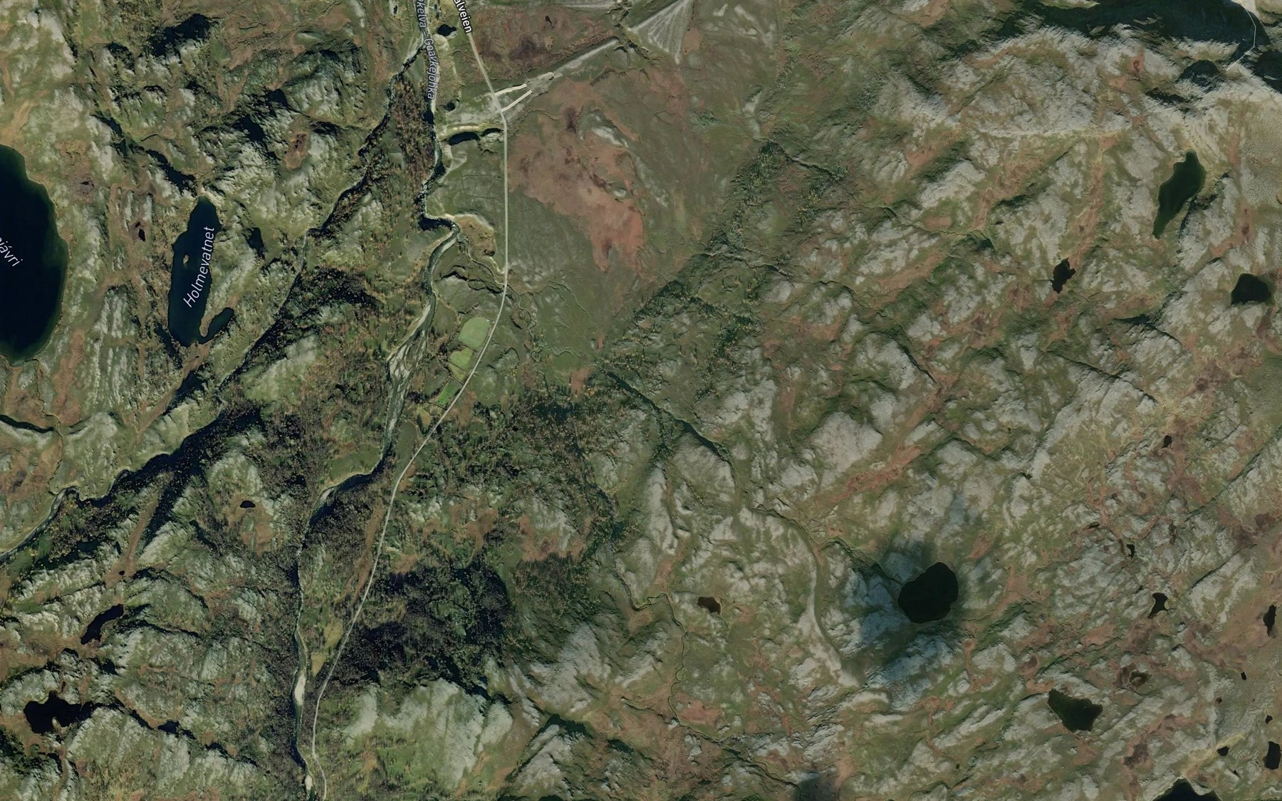Satellite map of the Galdujagas