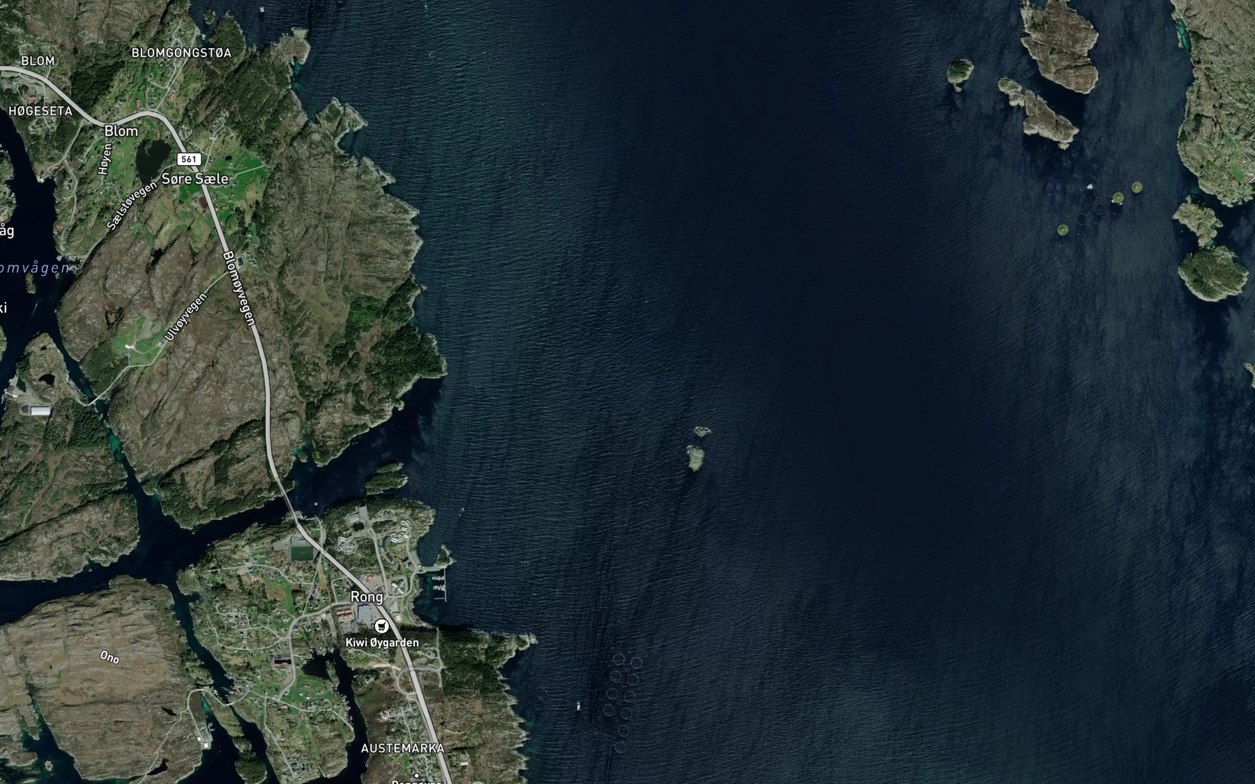 Satellite map of the Joskallen