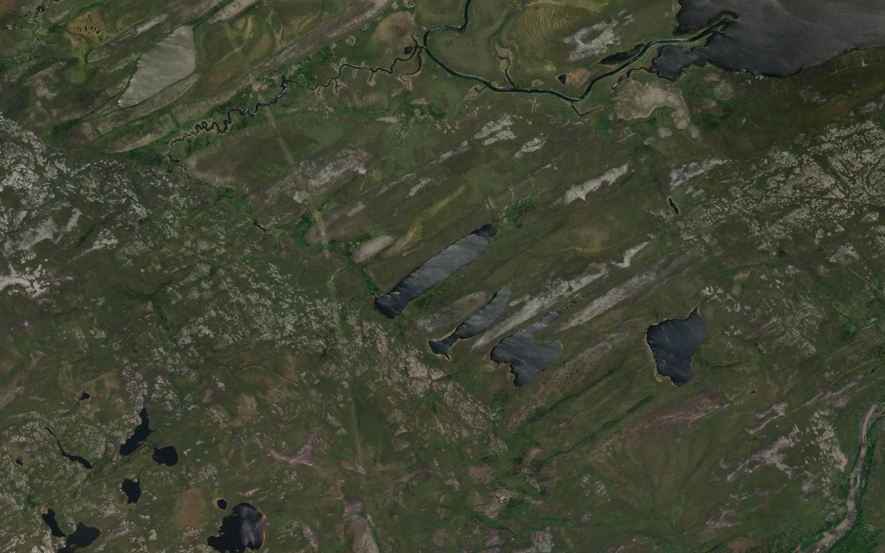 Satellite map of the Lac Sachiwamiskw Sipis