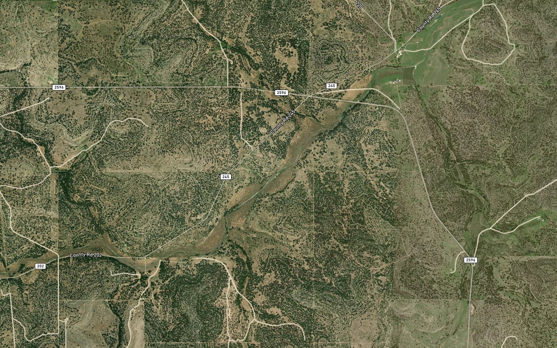Satellite map of the Twentymile Waterhole
